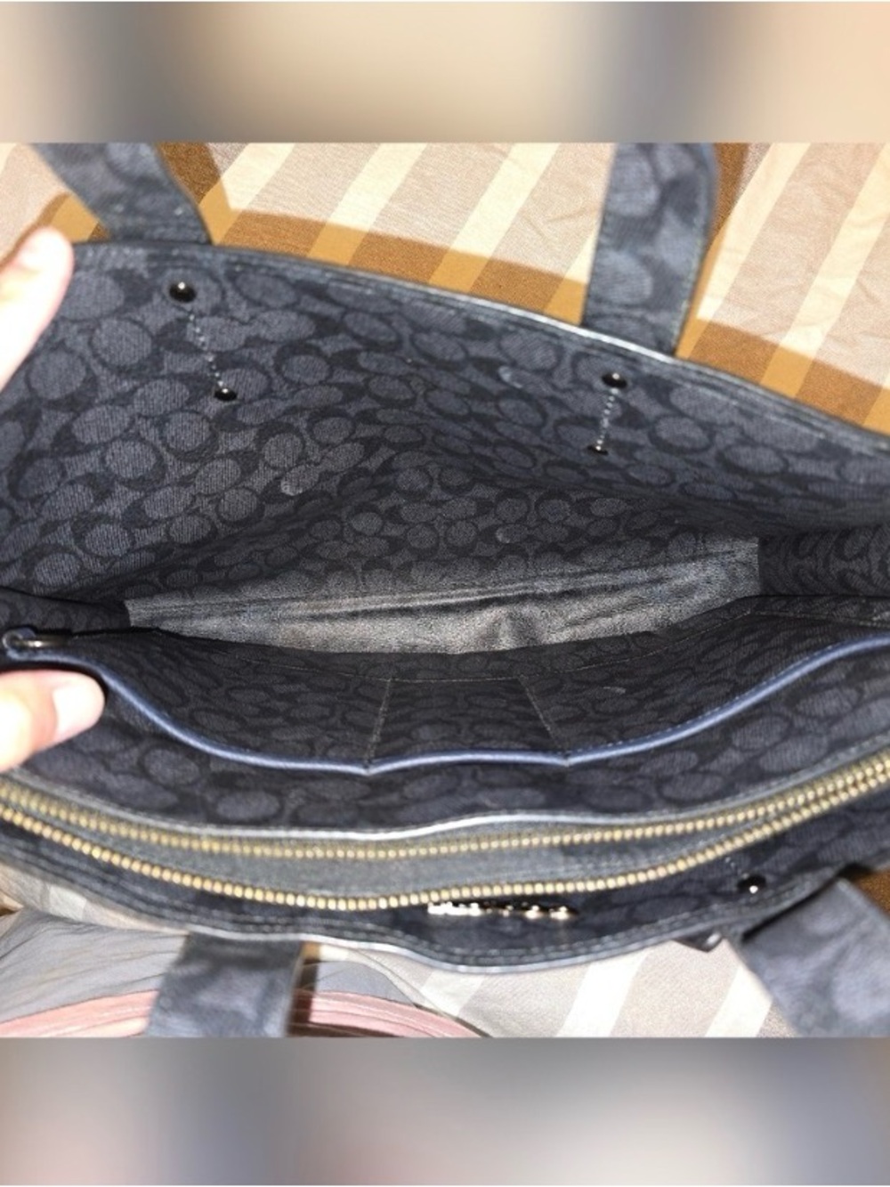 Coach Men's Charlie Briefcase in Signature Canvas Blocking - Picture 5 of 8